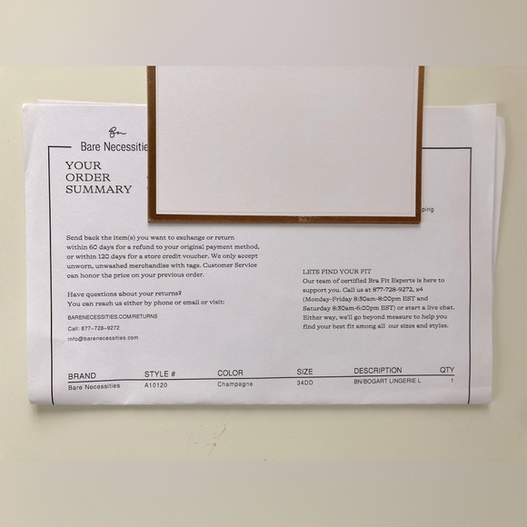 Bare Necessities Grace T-Shirt Bra Size 34DD - Picture 4 of 4